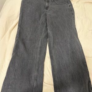 Hollister Black Wash Baggy Wide-leg Jeans